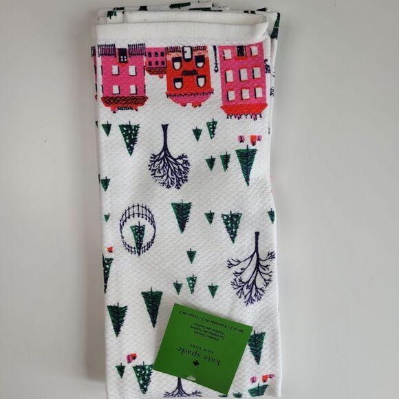 3 SETS KATE SPADE HOLIDAY CHRISTMAS SNOWFLAKE STAR COCKTAIL PARTY TOWELS NWT - Picture 4 of 7